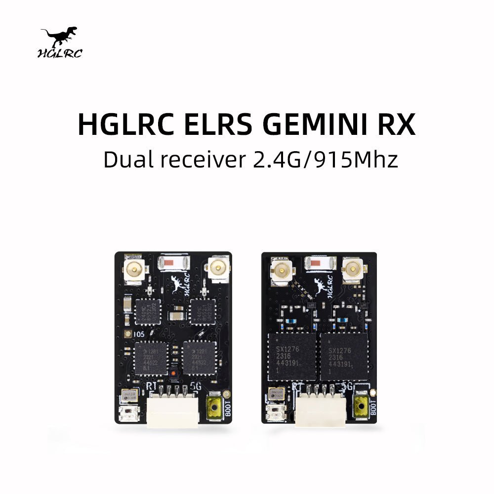 HGLRC ELRS GEMINI RX dual receiver 2.4G/915Mhz – HGLRC Company