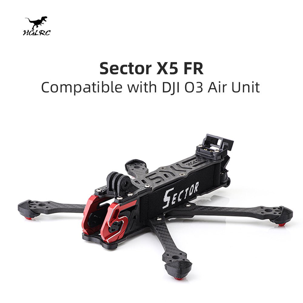 hglrc sector x5 fr 5 inch freestyle fpv frame